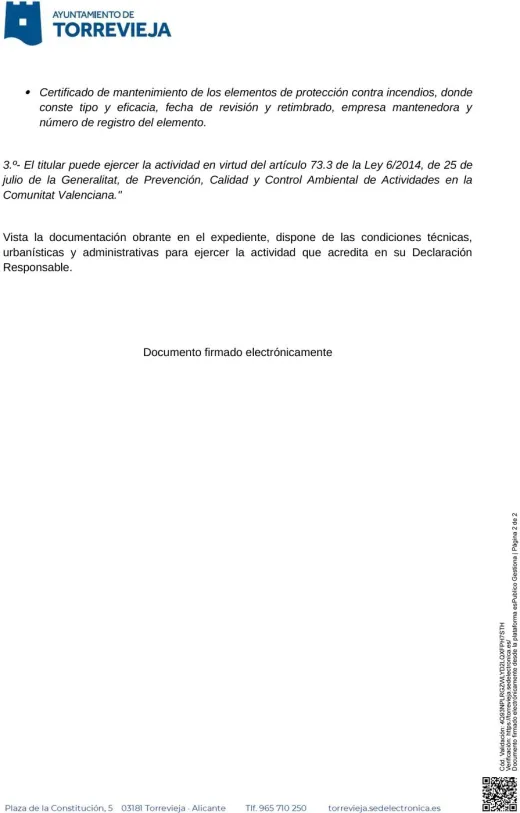 Notificación favorable, страница 2